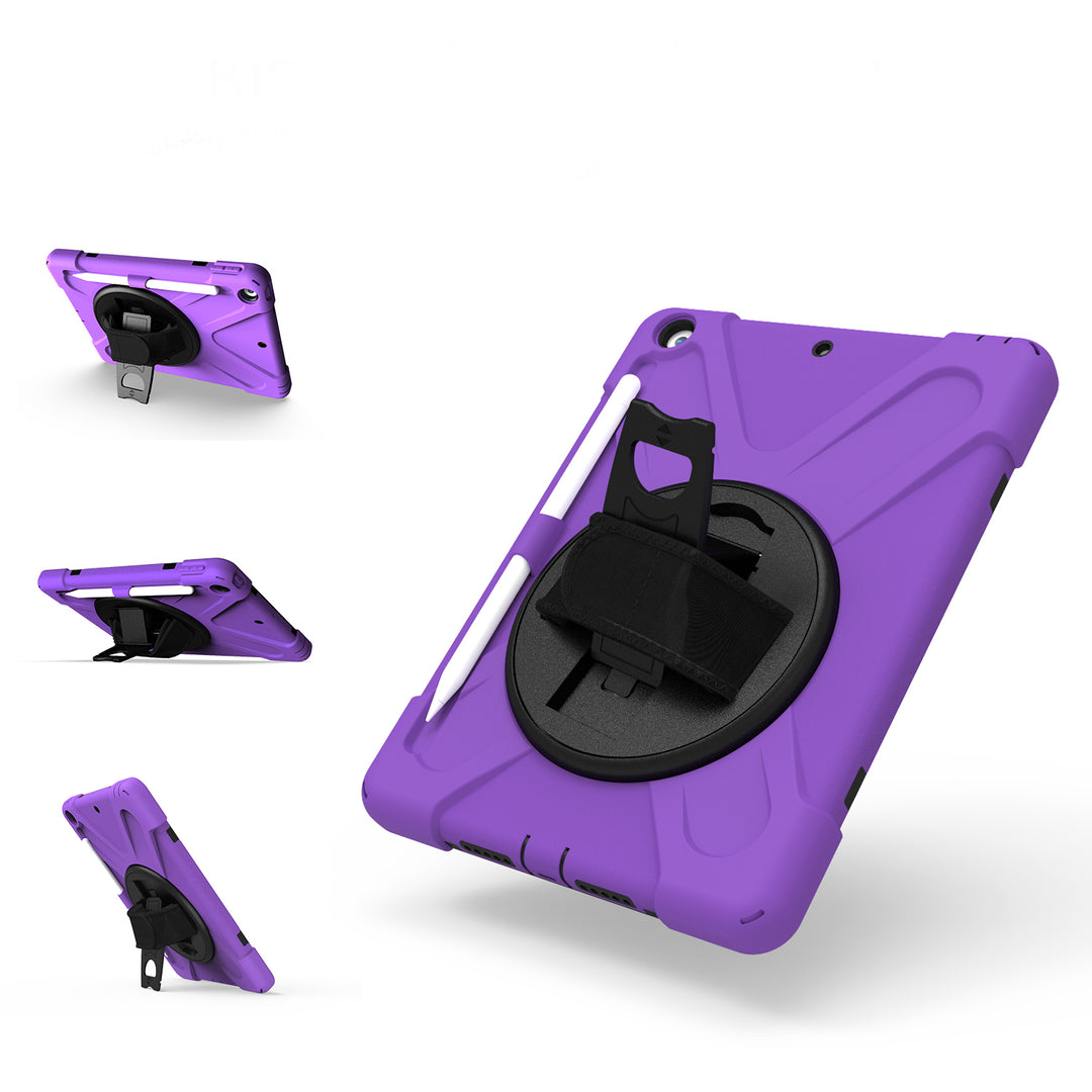 Apple iPad 10.2 9th/8th/7th Generation Case 360 rotating pop out kick stand #color_purple