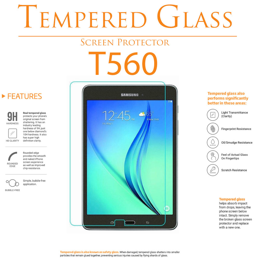 Samsung - Galaxy Tab E 9.6 T560 - Tempered Glass [BOX] [1 Pack]
