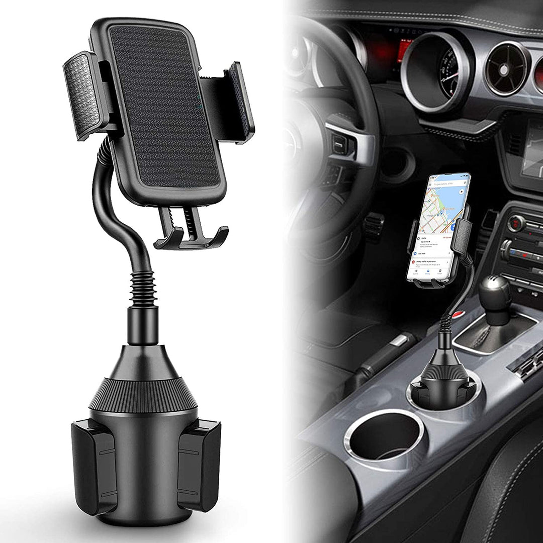 Universal - Cellphone Car Mount - Cup Holder Mount Gooseneck