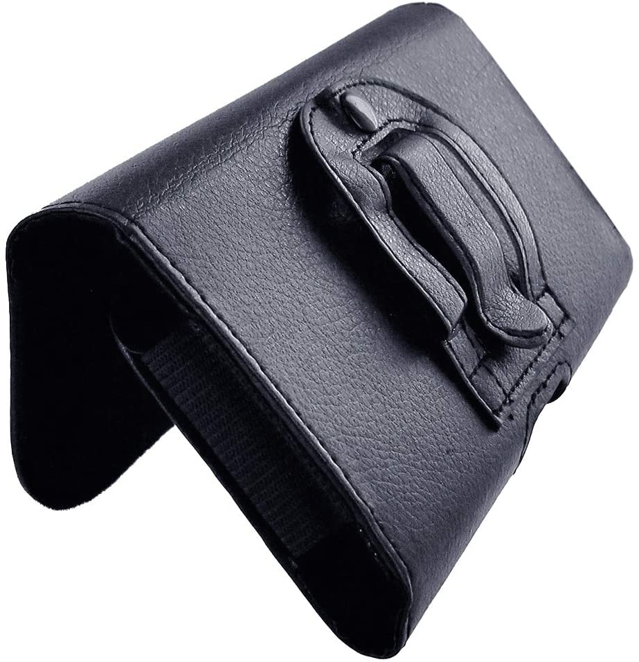 Universal Cellphone Leather Pouches - 5.5 (6.0 x 3.05 x 0.50) - Black