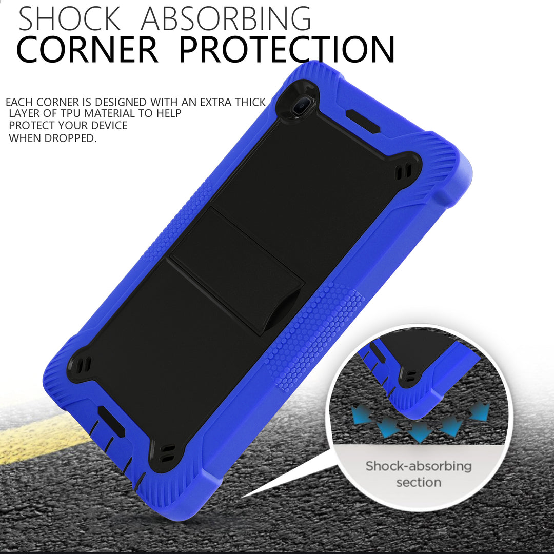 Samsung Galaxy Tab A7 Lite 8.7 Case Thick drop proof silicone bumper #color_black-blue