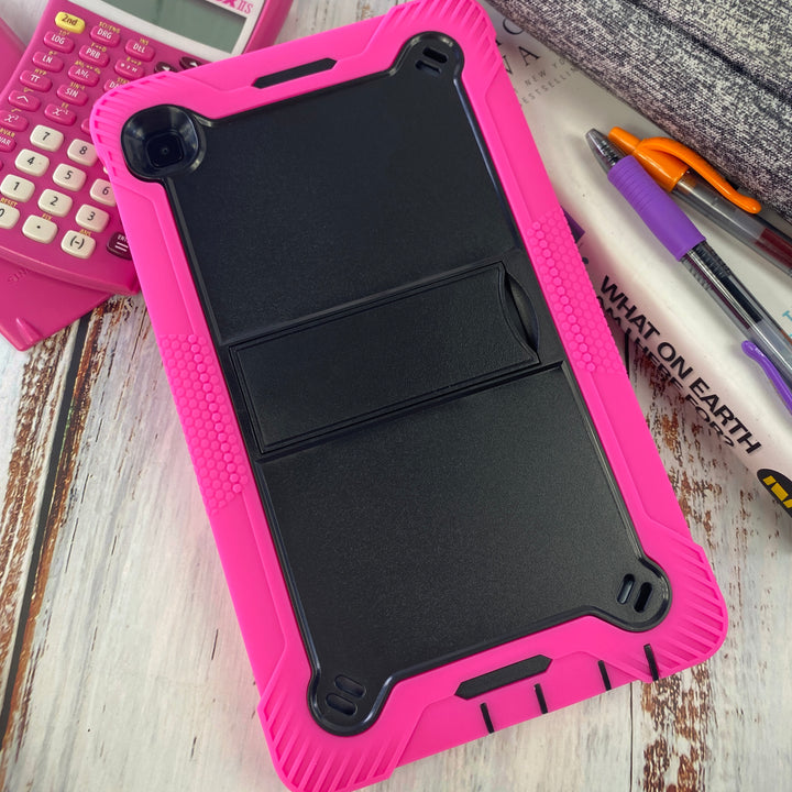 Samsung Galaxy Tab A7 Lite 8.7 Case Slim thin sleek profile#color_black-hot-pink