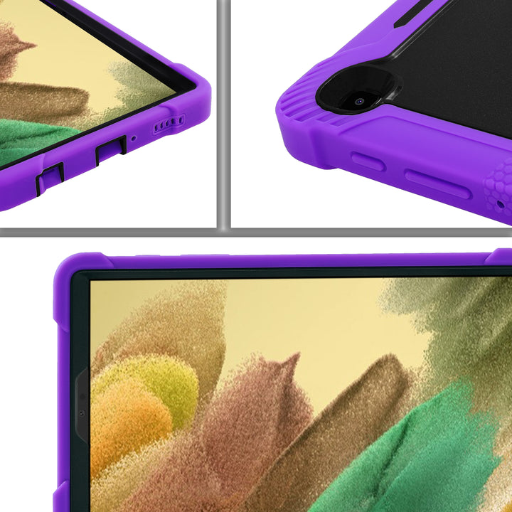 Samsung Galaxy Tab A7 Lite 8.7 Case Thick drop proof silicone bumper #color_black-purple