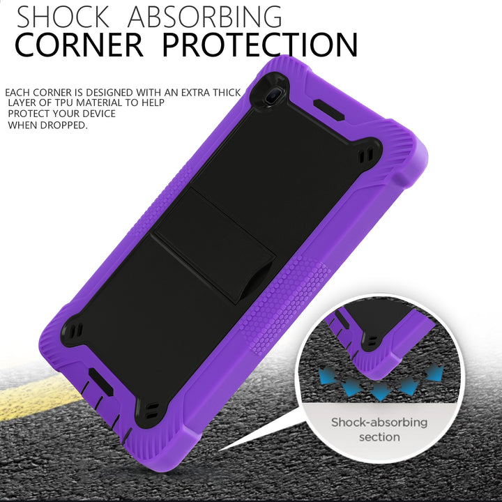 Samsung Galaxy Tab A7 Lite 8.7 Case heavy duty durable shock proof #color_black-purple