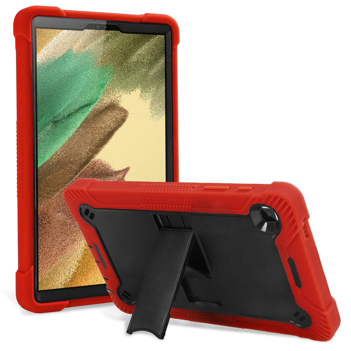 Samsung Galaxy Tab A7 Lite 8.7 Case Pop out hands free kickstand #color_black-red