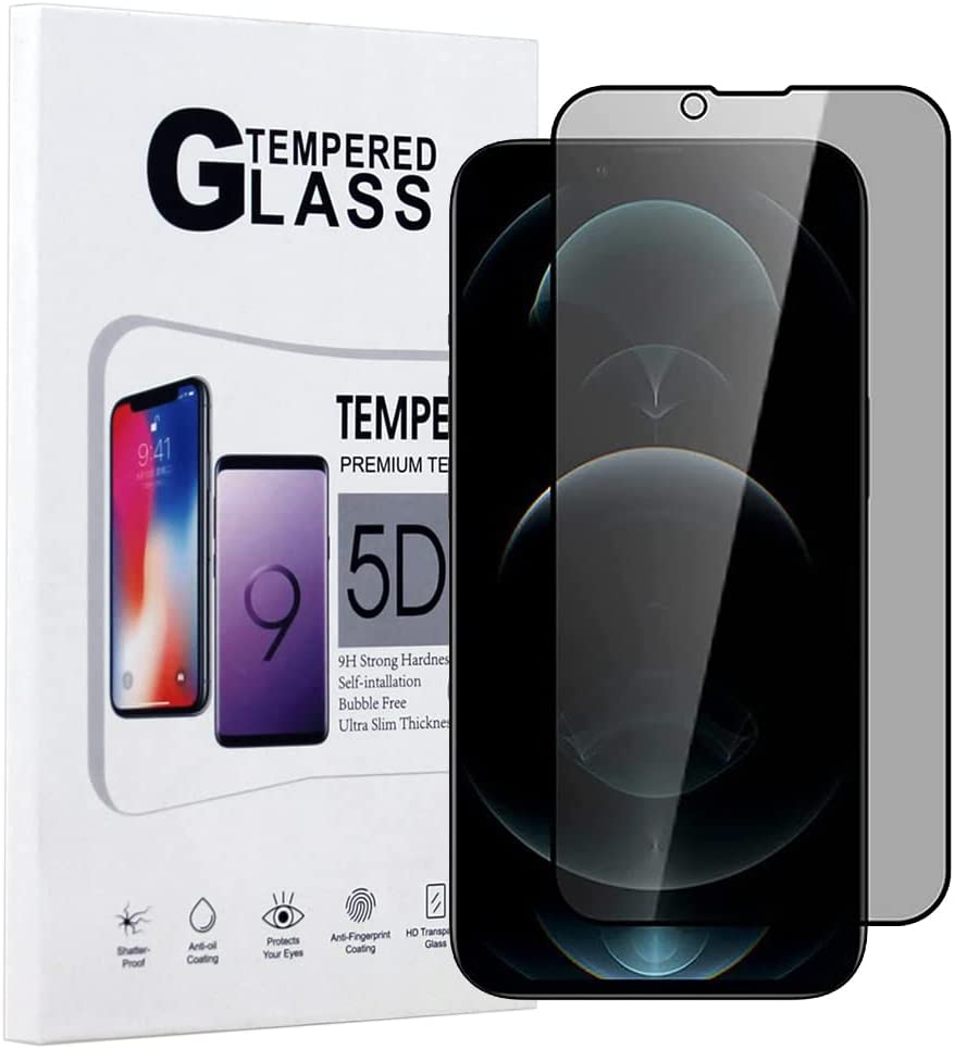 A tinted, tempered glass, screen protector, for privacy and protection. Made for the iPhone 13, 13 Pro, 13 Pro Max, and 13 Mini. 