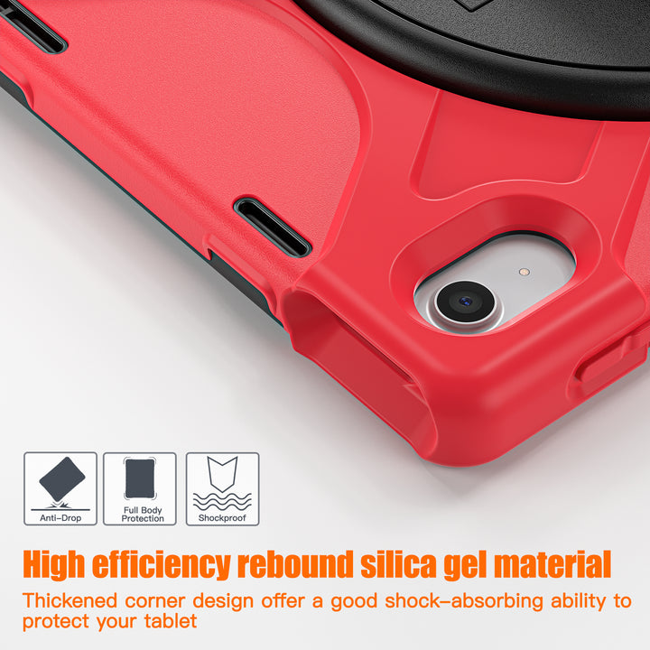 Apple iPad 10th Generation Case detachable shoulder head rest strap #color_red