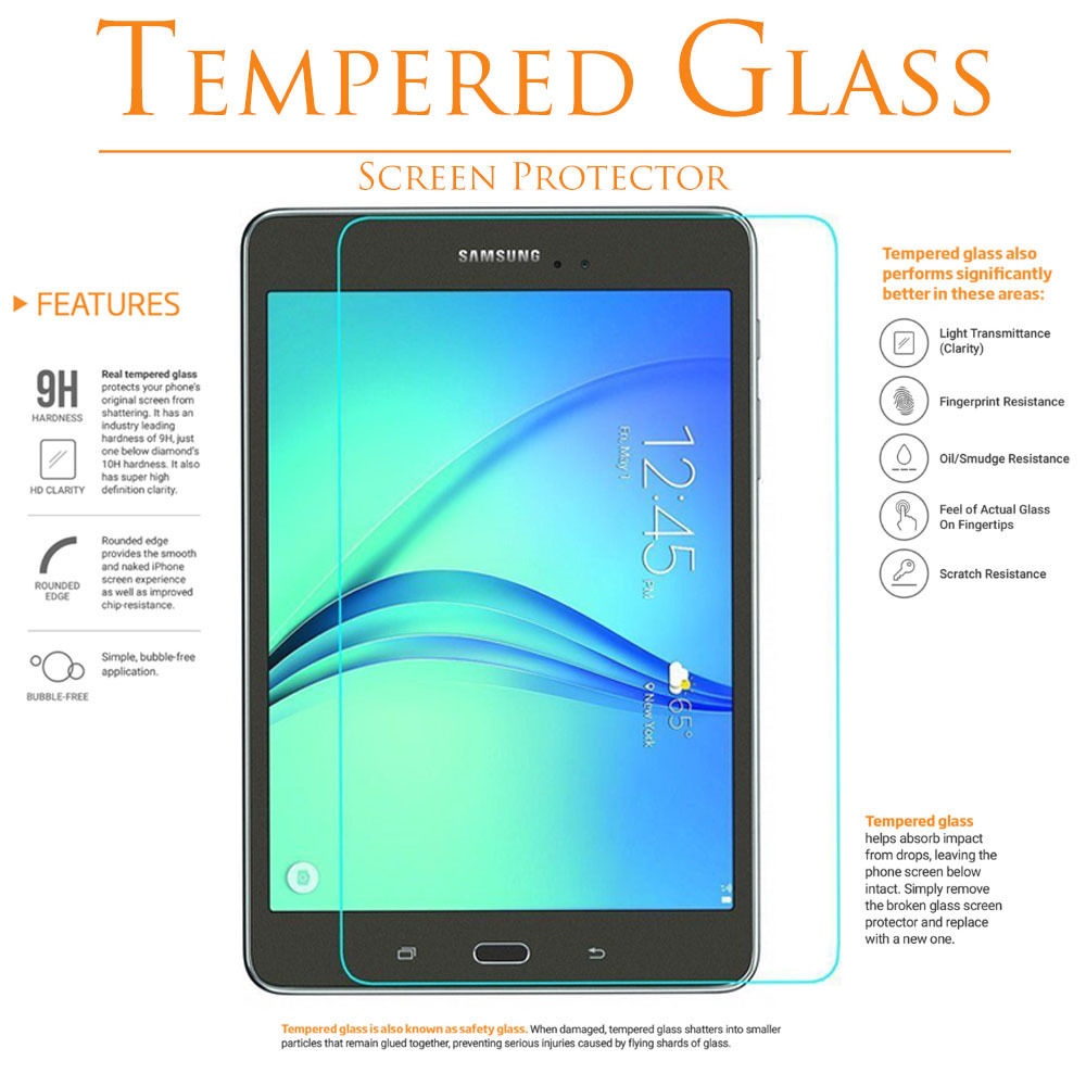 Samsung - Galaxy Tab A 8.0 [2015] T350 - Tempered Glass [BOX] [1 Pack]