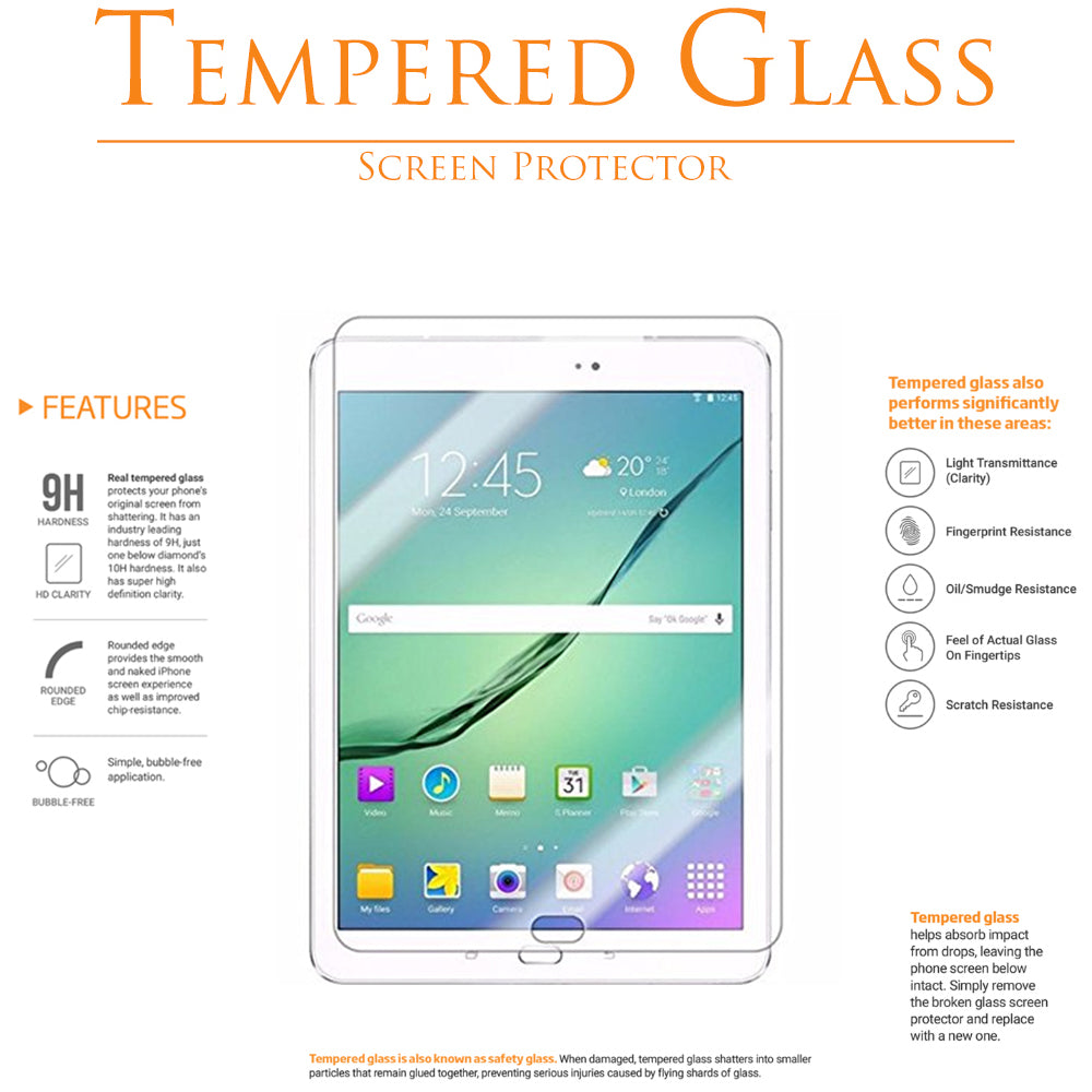 Samsung - Galaxy Tab S2 8.0 T715 - Tempered Glass [BOX] [1 Pack]